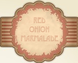 Red Onion Marmalade Label