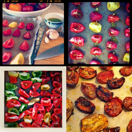 Roasting Tomatoes Collage
